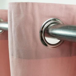 Rideau 100% coton rose 150x250