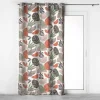Rideau à œillets 140 x 240 cm Coton imprimé BIANCA Motif feuillage tendance