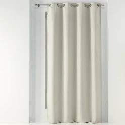 Rideau à œillets 135 x 240 cm occultant tissé uni Tramina Naturel