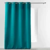 Rideau À Œillets 140 x 260 cm Polyester Uni Essentiel Bleu pétrole