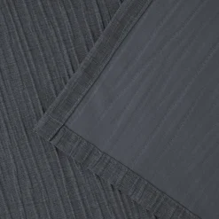 Rideau à œillets uni effet froissé Castellano gris anthracite L.260 x l.140 GoodHome