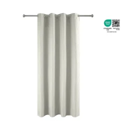 Rideau à œillets uni effet froissé Castellano blanc cassé L.260 x l.140 GoodHome