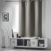 Rideau 100% occultant petite hauteur 140 x 180 cm occult Gris perle