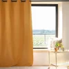 Rideau 100% occultant thermique phonique (135x260 cm - Jaune Ocre)
