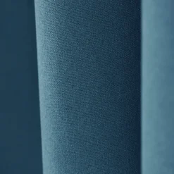 Rideau 100% occultant thermique phonique (135x260 cm - Bleu Pétrole)