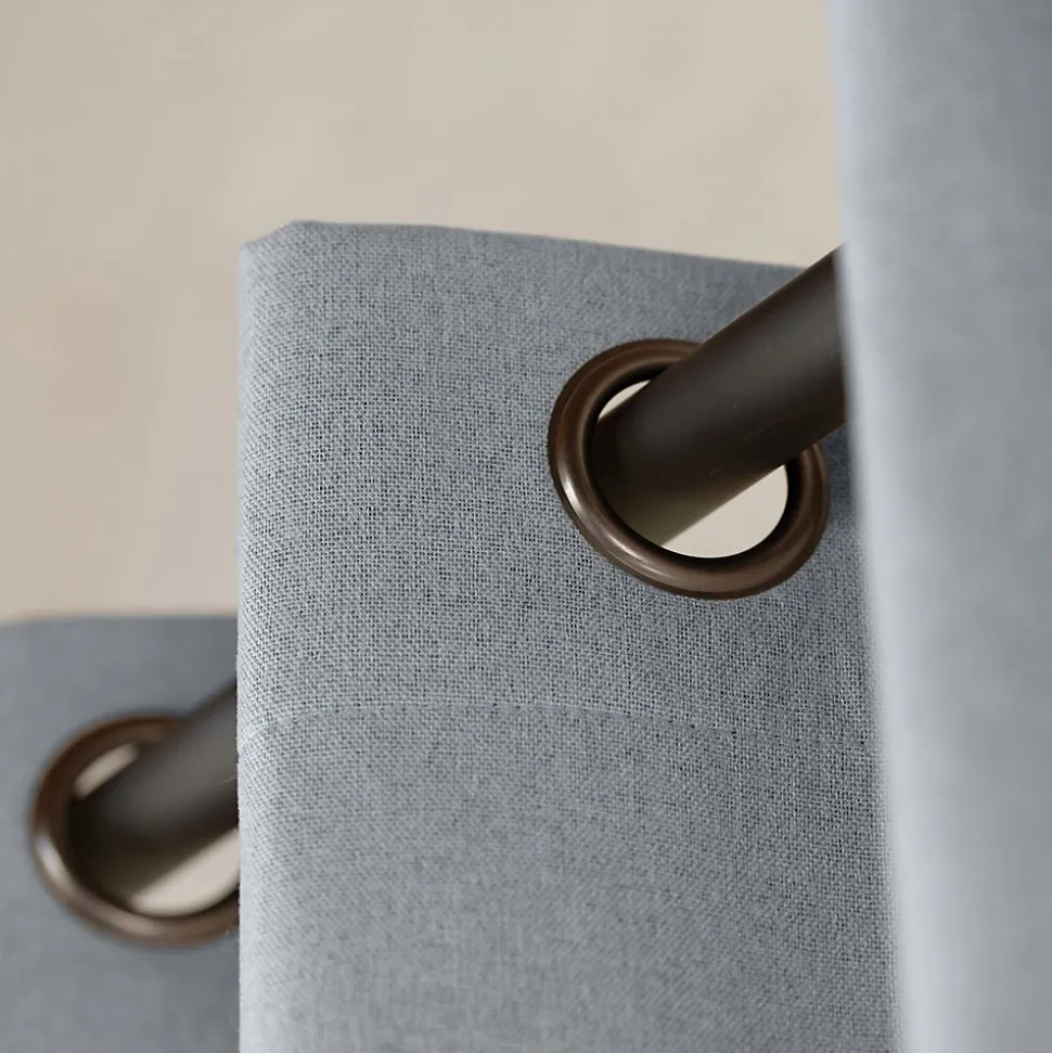 Rideau 100% occultant thermique phonique (135x260 cm - Gris clair)