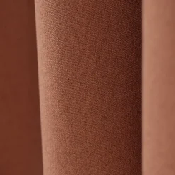 Rideau 100% occultant thermique phonique chiné (135x260 cm - Terracotta)