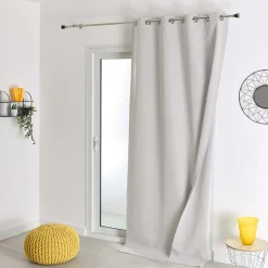 Rideau 100% occultant thermique phonique (135x180 cm - Ivoire)