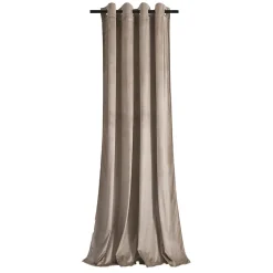 Rideau à oeillets en velours occultant Beige 140x250 cm
