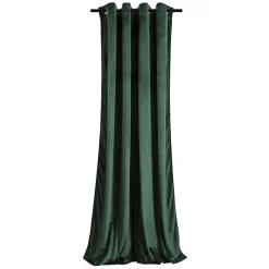 Rideau à oeillets en velours occultant Vert bouteille 140x250 cm