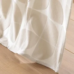 Rideau a oeillets 135 x 260 cm velours devoré Geolia Naturel