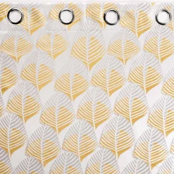 Rideau a oeillets tamisant 140 x 260 cm jacquard Floriani Jaune