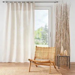 Rideau a passants 140 x 240 cm polyester/lin uni Pauline