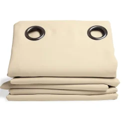 Rideau Anti-Ondes et Occultant Oeillets Beige MC634 130 x 260 (LxH)