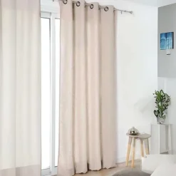Rideau "Authentique" en 100% lin (135x260 cm - Beige)