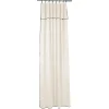 Rideau coton recyclé ajustable + œillets pinces 140x290