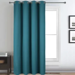 Rideau déco uni occultant et thermique (140x260 cm - Bleu)