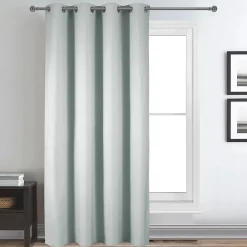 Rideau déco uni occultant et thermique (140x260 cm - Gris Perle)