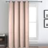Rideau déco uni occultant et thermique (140x260 cm - Rose Clair)