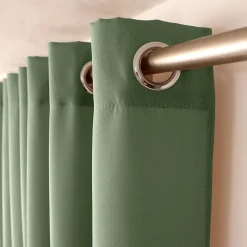Rideau en toile unie Basic à 8 œillets