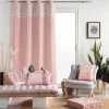 Rideau esprit art déco (140x240 cm - Rose Clair)