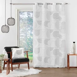 Rideau Esquisse - 140 x 260 Blanc Douceur d'Intérieur