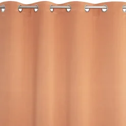 Rideau Eve occultant JBY Creation l.135 x H.240cm uni orange terracotta