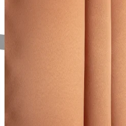 Rideau Eve occultant JBY Creation l.135 x H.240cm uni orange terracotta