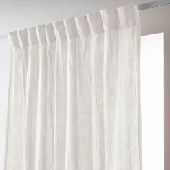 Rideau galon fronceur 140x240 cm Gaze de Coton Chantilly