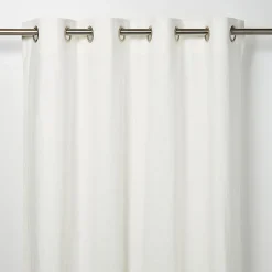 Rideau GoodHome Dellys blanc 130 x 260 cm