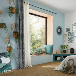 Rideau GoodHome Dellys blanc 130 x 260 cm