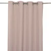 Rideau GoodHome effet lin rose H.260 x l.140 cm