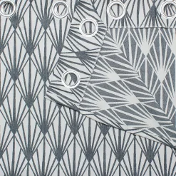 Rideau GoodHome Fremont gris l.140 x H.260 cm