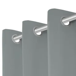Rideau GoodHome Hiva gris l.140 x H.260 cm