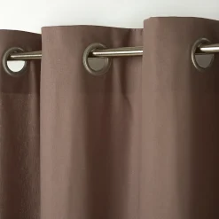 Rideau GoodHome Hiva marron l.140 x H.260 cm