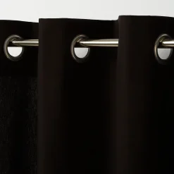 Rideau GoodHome Hiva noir l.140 x H.260 cm