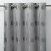 Rideau GoodHome Kolla gris l.140 x H.260 cm