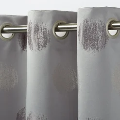 Rideau GoodHome Kolla gris l.140 x H.260 cm