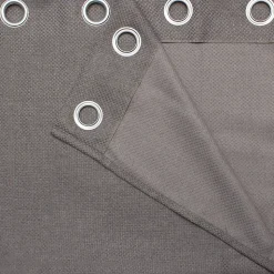 Rideau GoodHome Kosti gris l.140 x H.260 cm