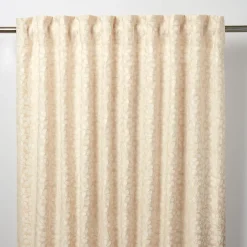 Rideau GoodHome Mulgrave coloris naturel l.140 x h.260 cm