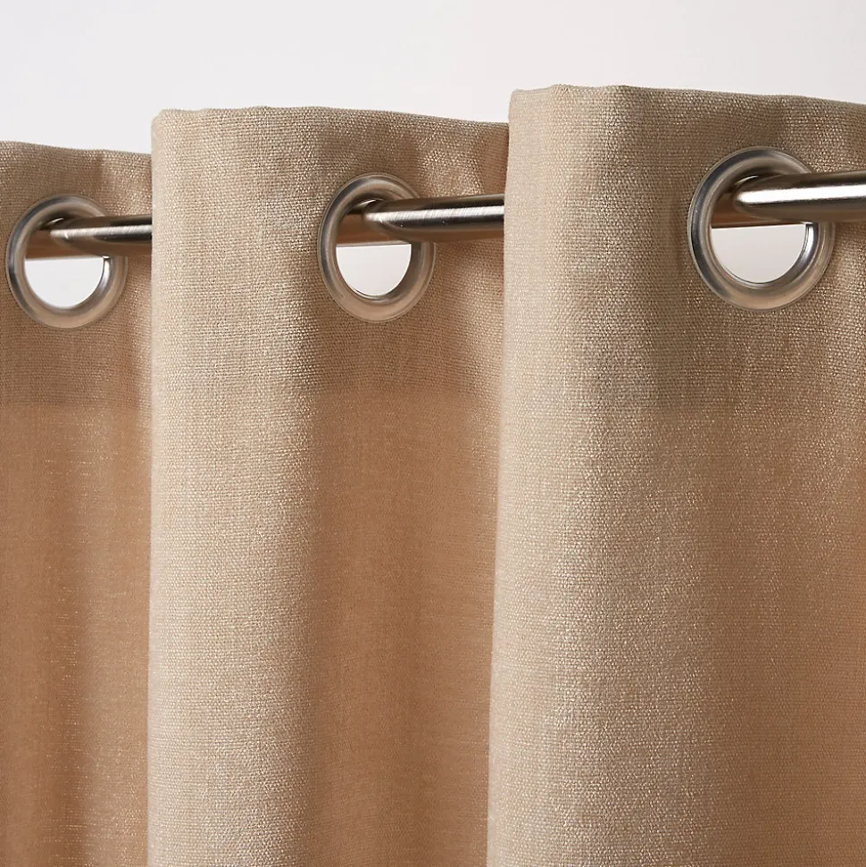 Rideau GoodHome Pahea coloris naturel l.135 x h.260 cm
