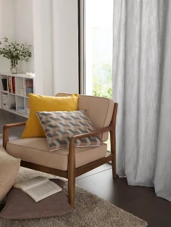 Rideau GoodHome Pahea gris l.135 x H.260 cm