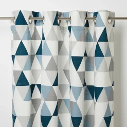 Rideau GoodHome Rima bleu l.140 x H.260 cm