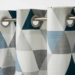 Rideau GoodHome Rima bleu l.140 x H.260 cm