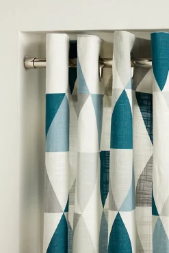 Rideau GoodHome Rima bleu l.140 x H.260 cm