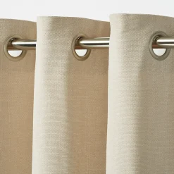 Rideau GoodHome Tiga coloris naturel l.140 x h.260 cm
