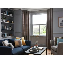 Rideau GoodHome Tiga gris l.140 x H.260 cm