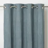 Rideau GoodHome Tiga vert bleu l.140 x H.260 cm