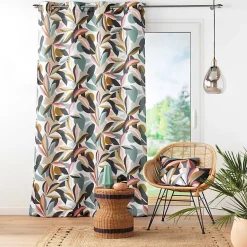 Rideau Grande Hauteur à Œillets 140 x 280 cm Polyester Imprimé Lavinia