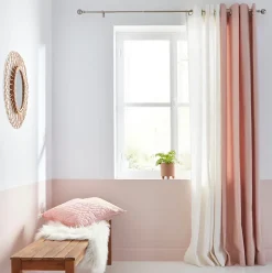 Rideau Hiva 260x140 cm Rose pâle GoodHome